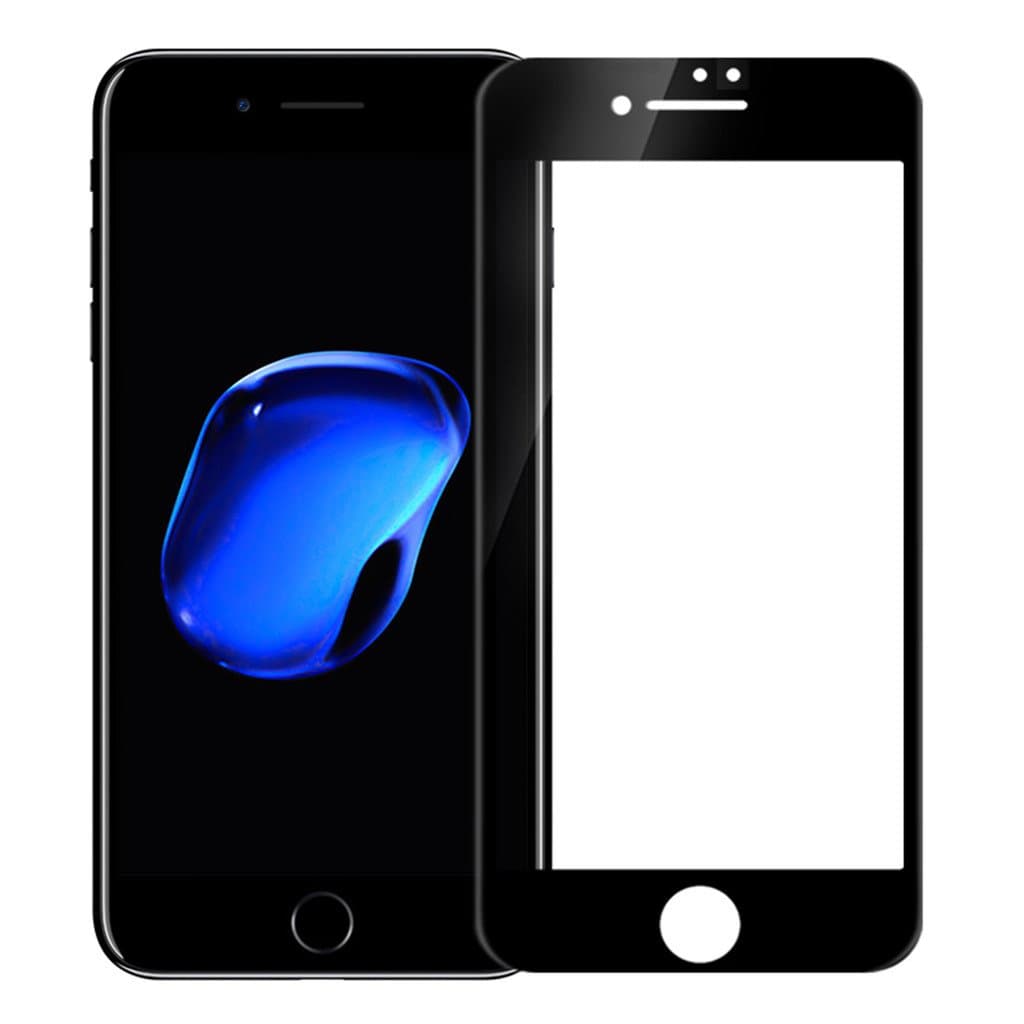 RUITAI iPhone 7 Plus Screen Protector Full Cover 3D Anti-Burst Tempered Glass for iPhone7 Plus (White)