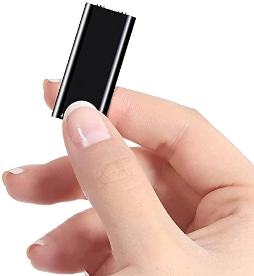 DDLC Digital Voice Mp3 Recorder 8GB Inbuilt Memory Small Size Audio Recording Device Clear Voice Sound Recording Upto 10 Feet, Up to 12 Hours Working Time - Black (8gb)