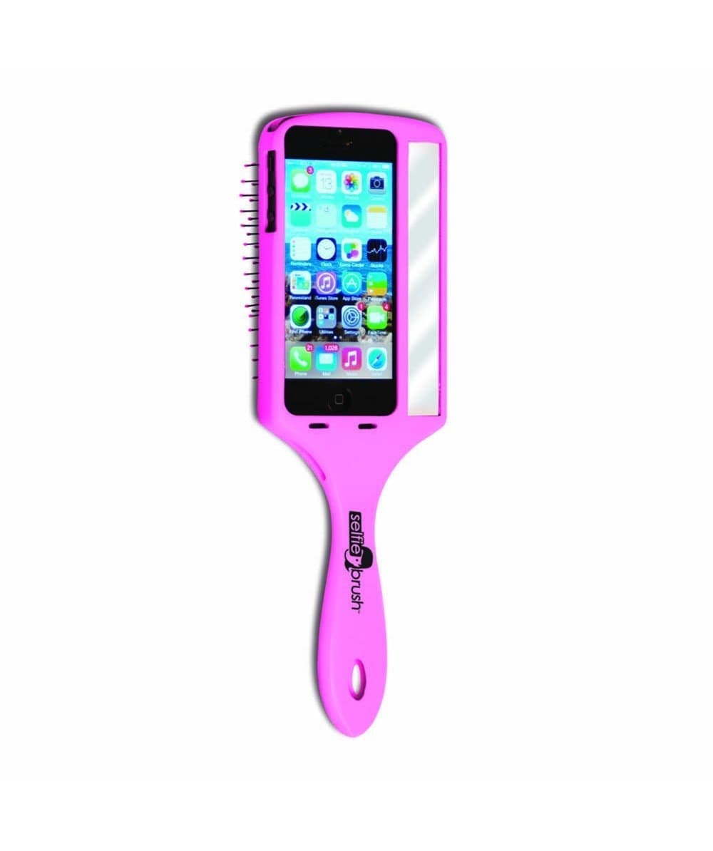 Selfie Brush Case for iPhone 5/5s - Retail Packaging - Pink