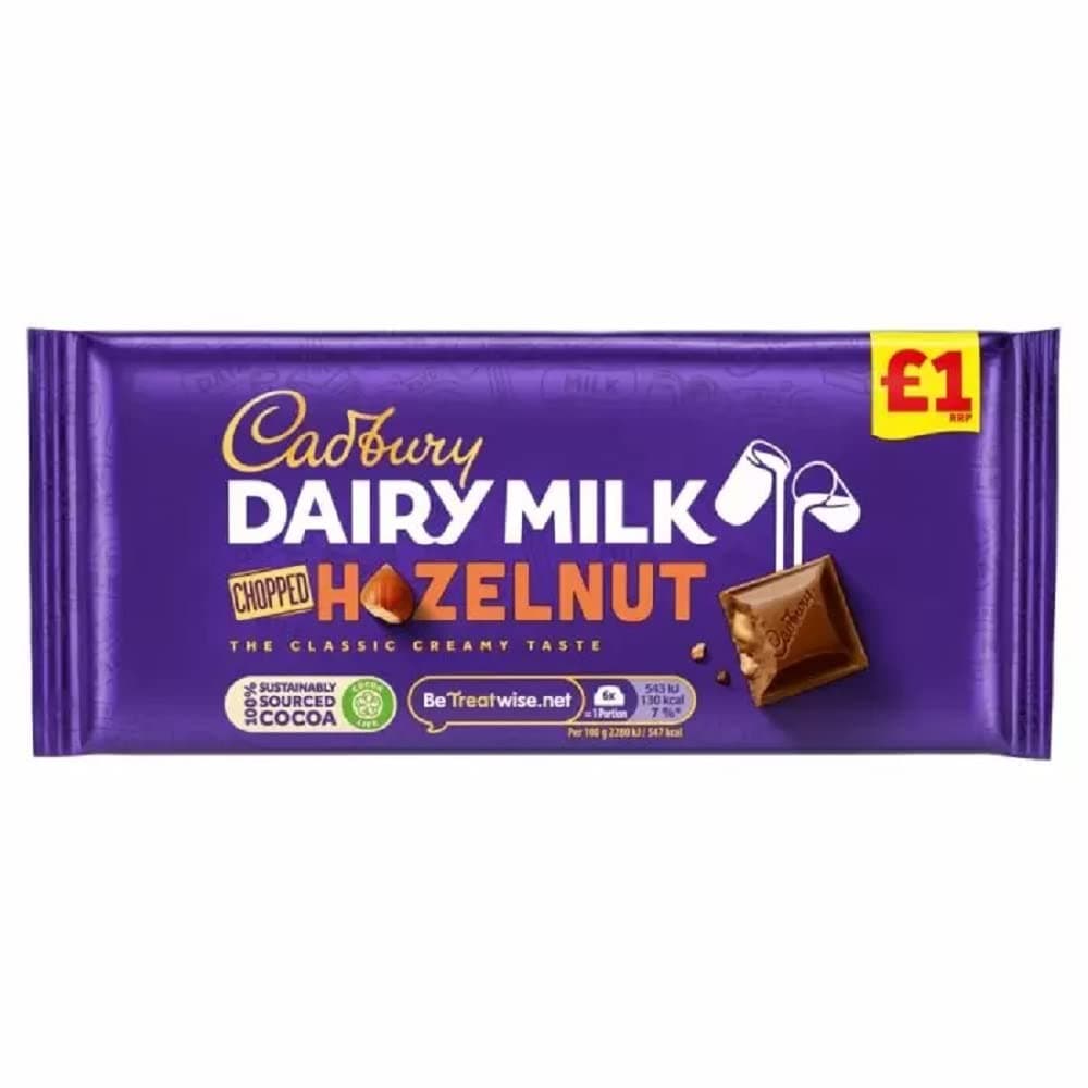 Dairy Milk Chopped Nut, 95 g