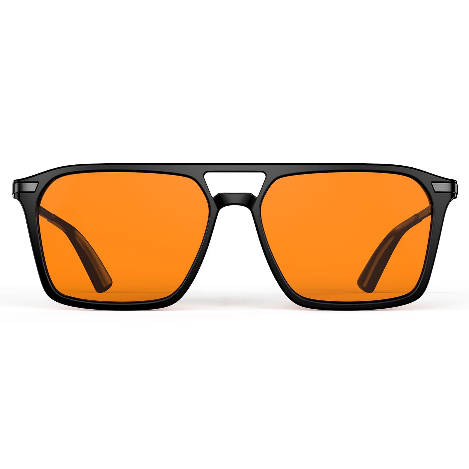 Orange Blue Light Blocking Glasses-Retro 70s Blue Light Glasses for Men Women, Easier Sleep and Migraine Relief