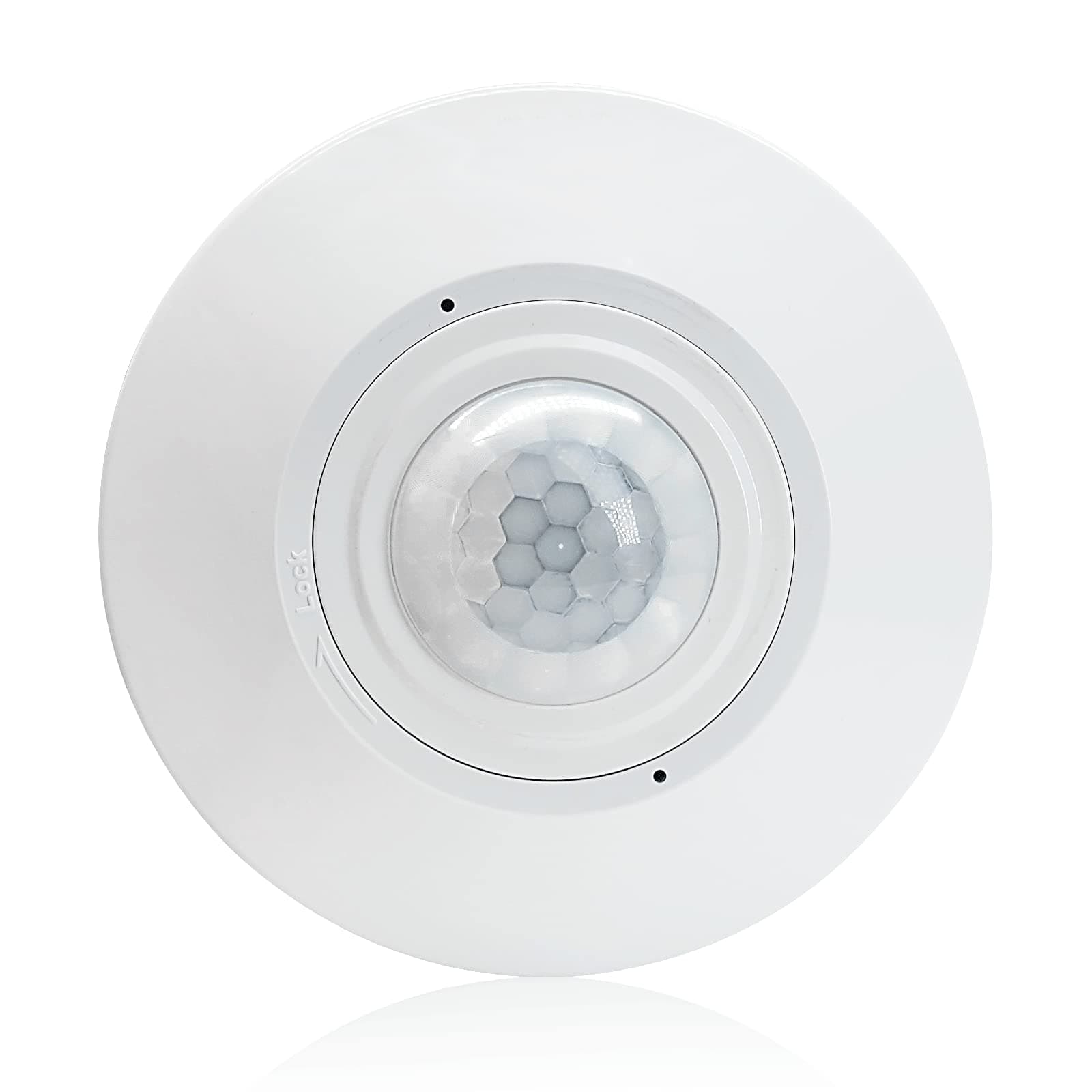 RAYZEEK Ceiling Mount 360 degree PIR Occupancy Motion Sensor,2200W,110-265V,8-12M High Sensitive HardWired Occupancy Sensor Detector, Commercial/Residential,Up to 1600 sq.ft(10A,Neutral Wire Required)