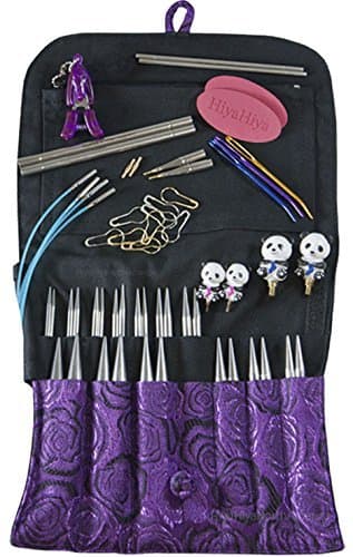 HiyaHiya Sharp Limited Edition Interchangeable Needle Set (Stainless Steel, 4 Inch, 13 Tips, Colors Vary)