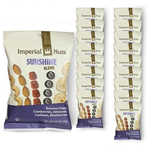 Nuts Snack Packs Mixed Nuts, Seeds and Dried Fruit Great on the Go Snack (Sunshine Blend)