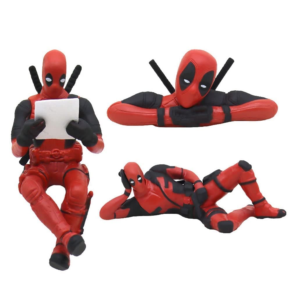 ZKTSRY 3 Pcs Deadpool Car Accessories,Classics Anime Figures Model for Home, Car, Desk and Computer Decorations