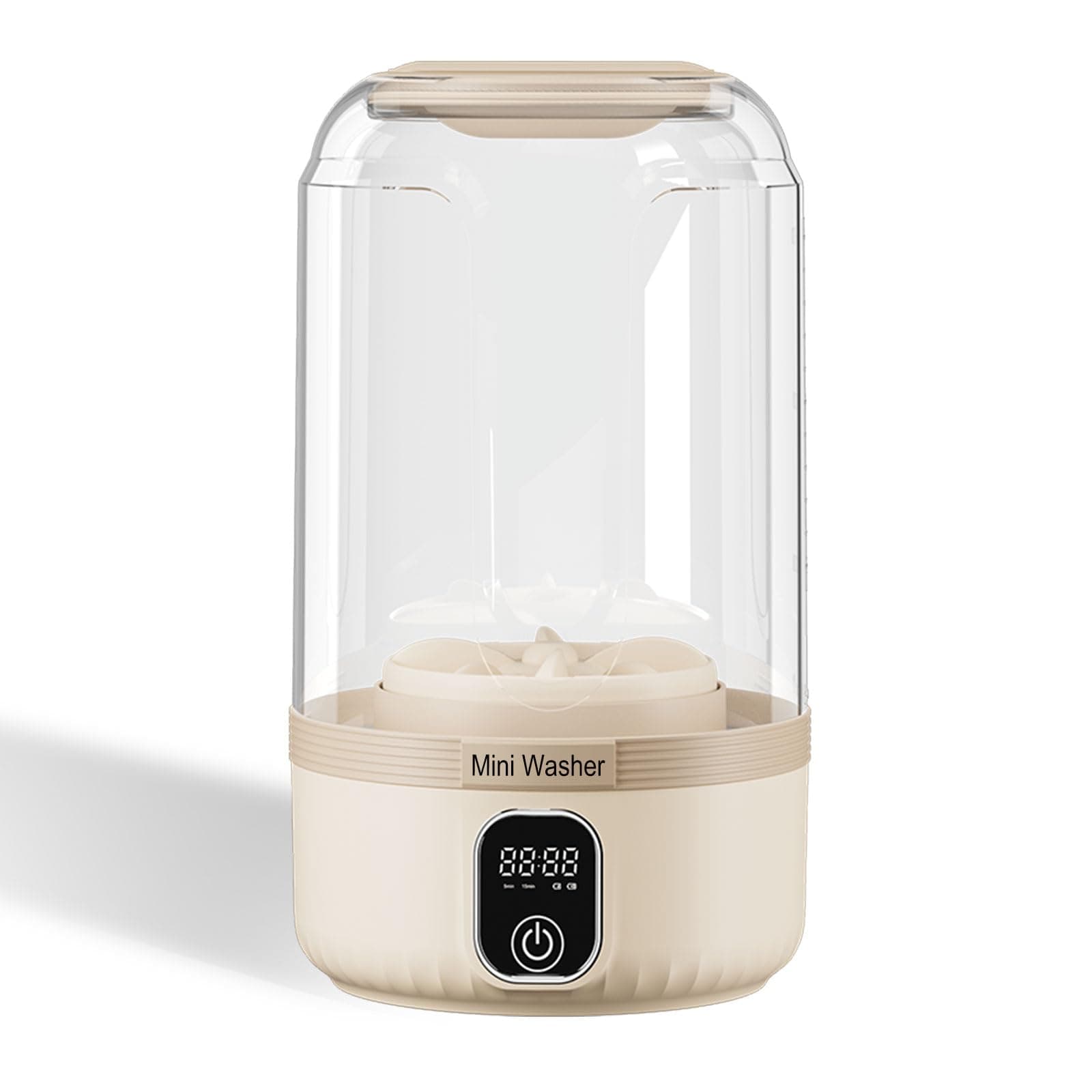 Small Washing Machine Underwear Washing Machine Beige