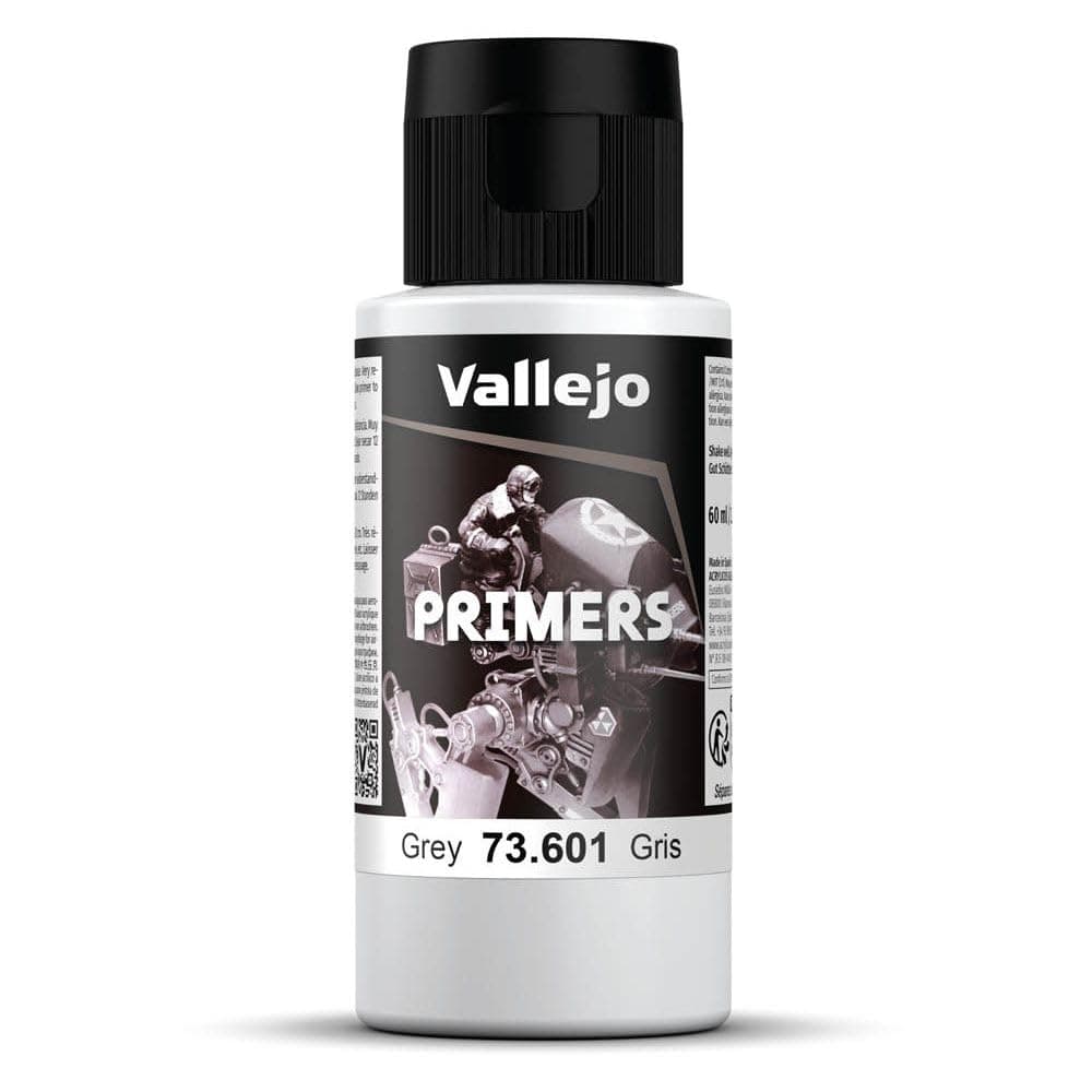 Vallejo Quick-Drying Acrylic Primer for Airbrush, Ideal for Modeling and Miniatures, 60 ml