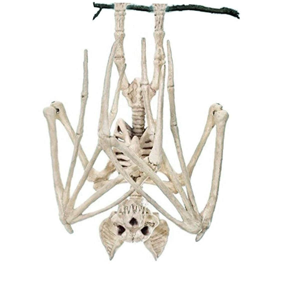 REOVE Horrible Bat Skeleton Simulation Realistic for Halloween - Animal Bone Decorative - Party Props