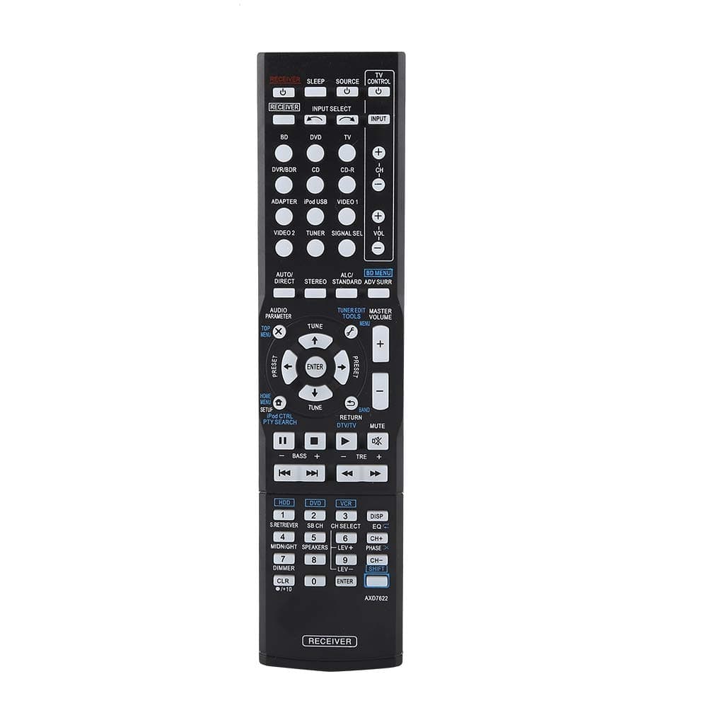 Remote Control Replacement Compatible for Pioneer VSX-520 AXD7622 VSX-522-K VSX-823-K VSX-921-K Home Theater AV Audio/Video Receiver AV System