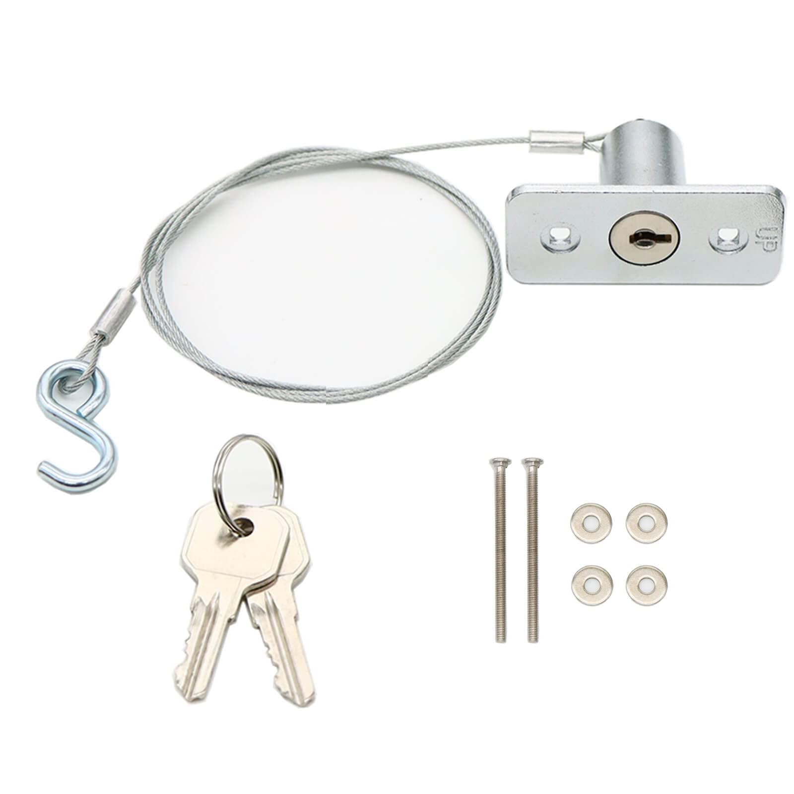 Emergency Release Lock Kit, Garage Door Opener Quick Release Key, Universal Garage Door Quick Release Lock with 2 Keys, Garage Door Opener Keyed Release Disconnect Key Lock (1 Pack)