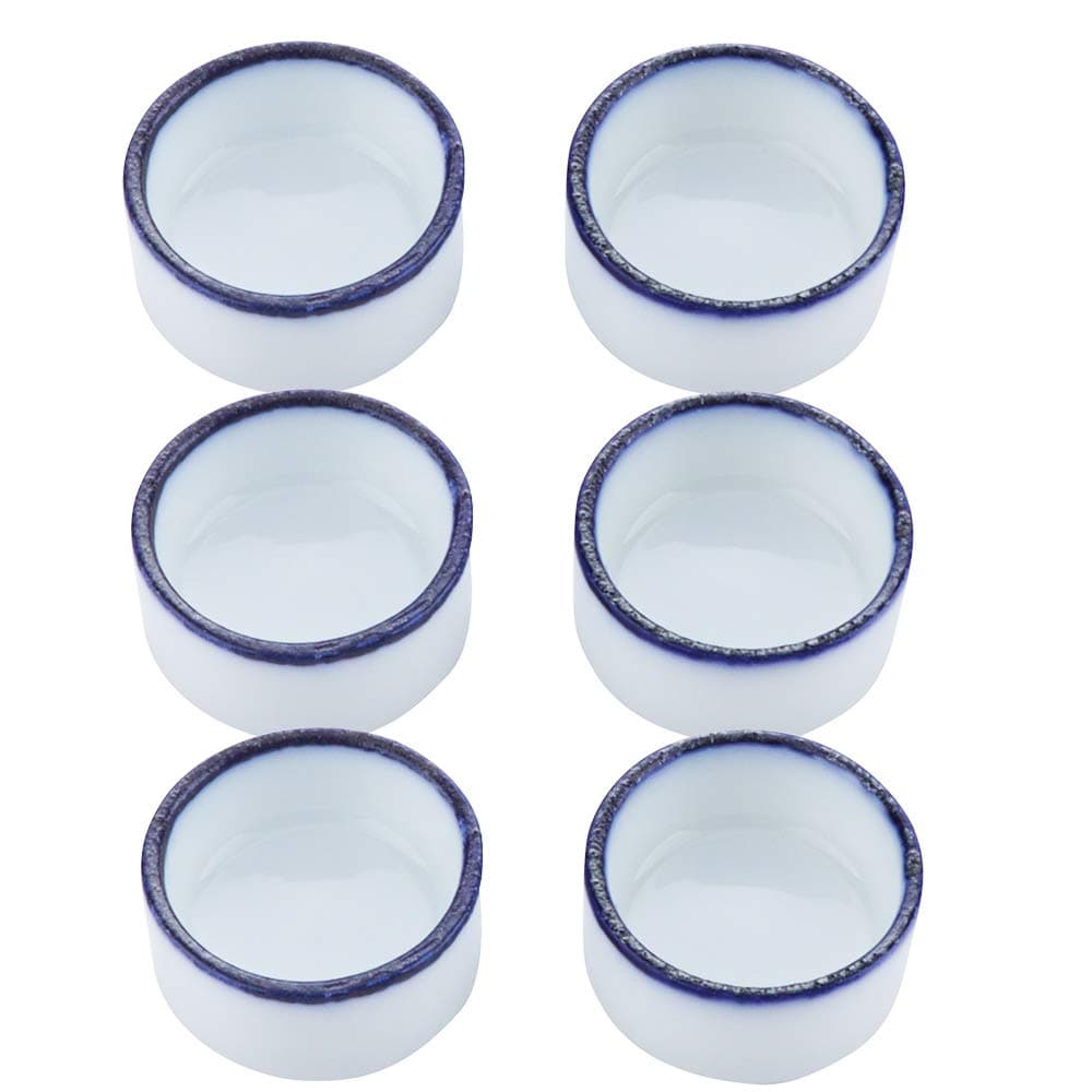 DQITJ 6 Pcs Spider Micro Water Bowl Mini Ceramic Dish for Spider Tarantula Millipede Tiny Reptile (Small: 0.86" D, 0.43" H)
