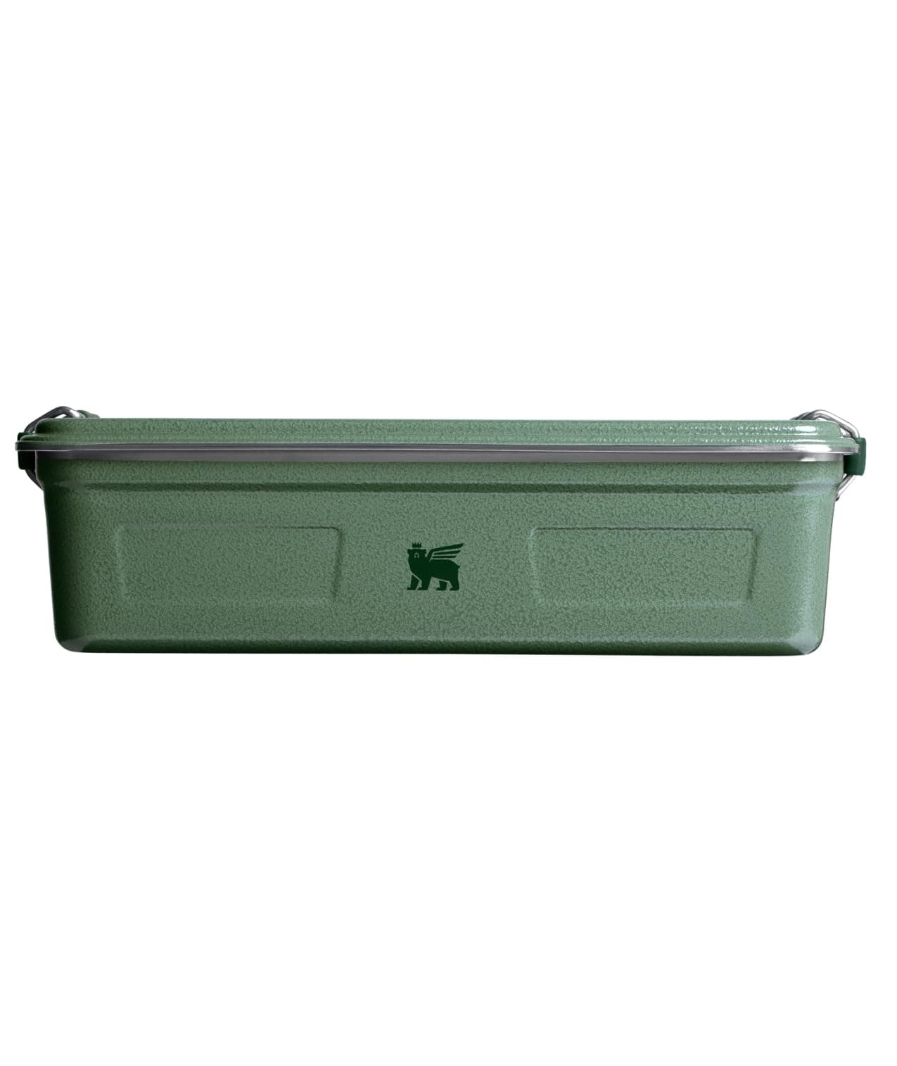Classic Legendary Useful Box 3.8 qt | Metal Snack and Lunch Box | Durable Stainless Steel Travel Food Storage Container | Hiking, Camping, School, or Work | BPA-Free | Hammertone Green