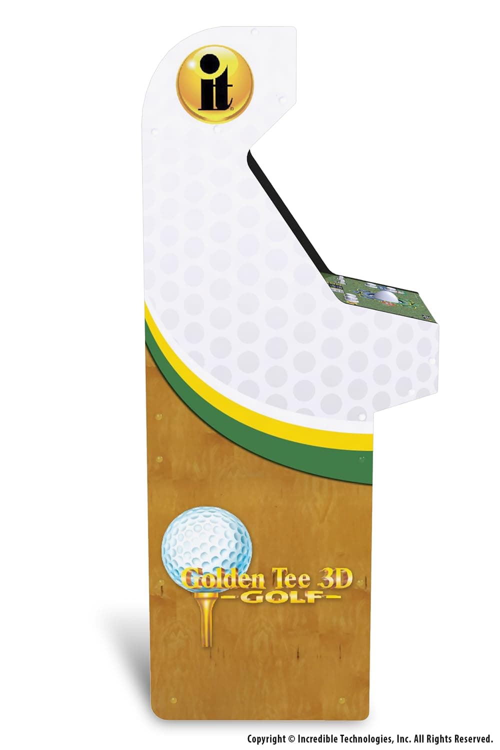Arcade1Up Golden Tee 3D 35th Anniversary Deluxe Arcade Machine