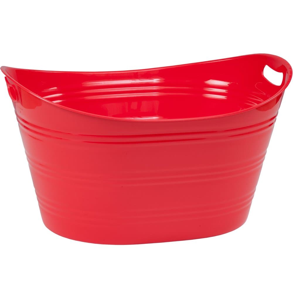 CreativeWare PTUB-FR Party Tub 8.5 Gl, Fire Red, 8.5 gallon,