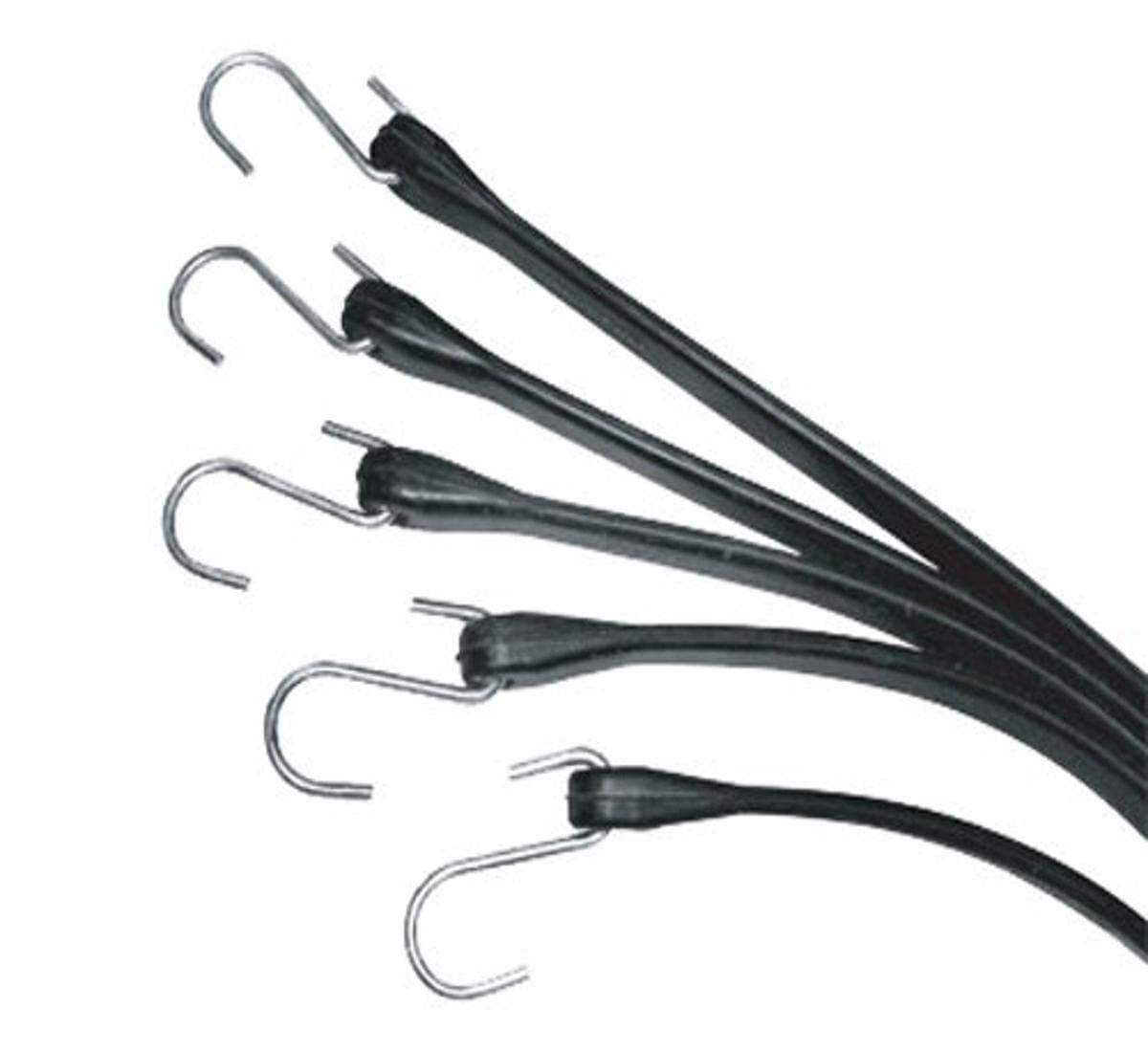 Progrip 717904 Multiple Size Natural Rubber Tarp Strap Assortment with S Hooks (Pack of 9)