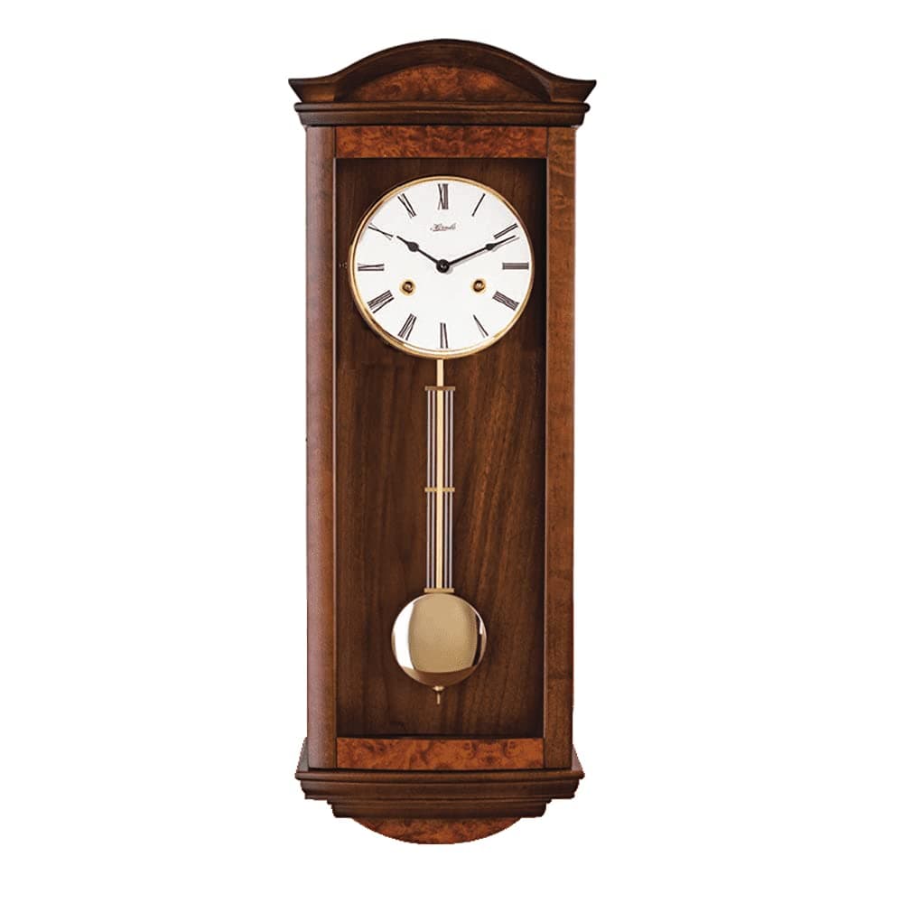 Hermle Alderley Mechanical Regulator Wall Clock -Walnut - 1/2 Hour Strike