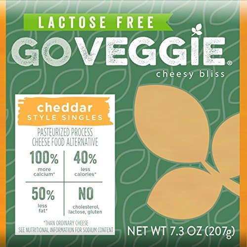 Go Veggie Sliced Cheddar Cheese, 7.3 Ounce (Pack of 12)