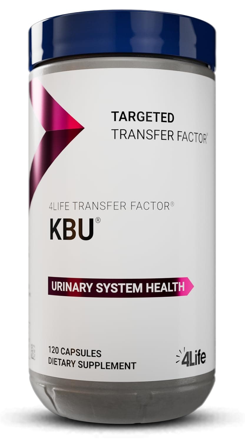 4Life KBU, Urinary Supplement, Transfer Factor for Bladder & Kidney Health with Cranberry, Blueberry, Dandelion & Juniper Berry - 120 Veggie Capsules