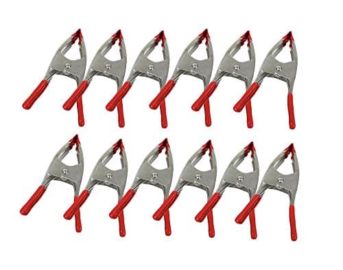 12 pc. 6" Heavy Duty Metal Spring Clamps