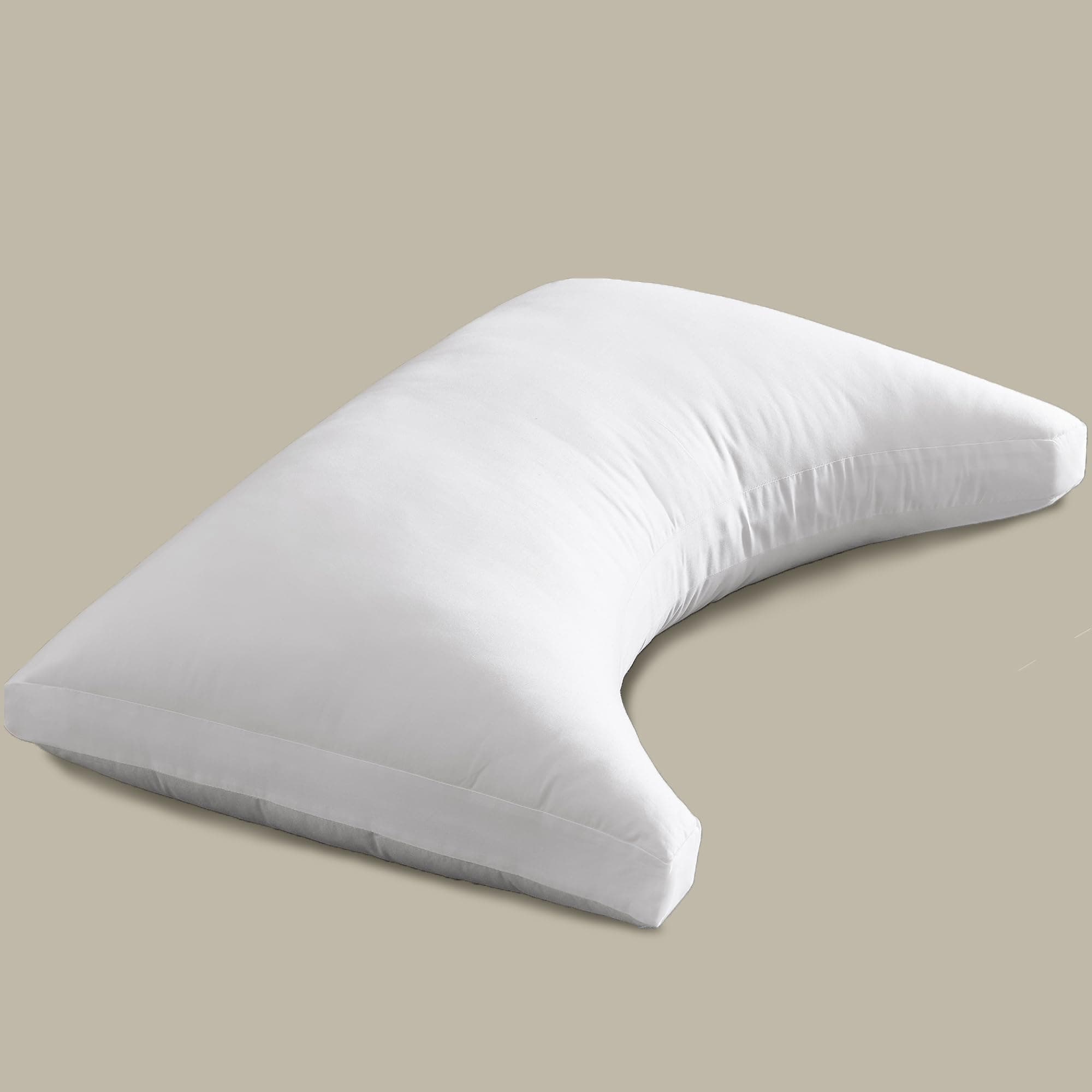 ACCURATEX Side Sleeper Pillow for Side and Back Sleepers-100% Cotton Cover Filled with Down Alternative,Queen Bed Pillows for Shoulder,Neck & Head Support,Adjustable Shredded Memory Foam Pillow