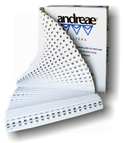 Andreae 2 PACK HVAC Air Filter, AF813 Standard Exhaust Filter, 36''x30', Accordion Style, Captures 98.1% of Bake Enamel High Solids, Compliant with 40 CFR PART 63 NESHAP