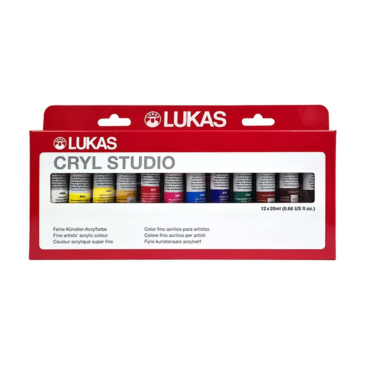 Lukas Cryl Studio Acrylic Paint Set 12 x 20 ml