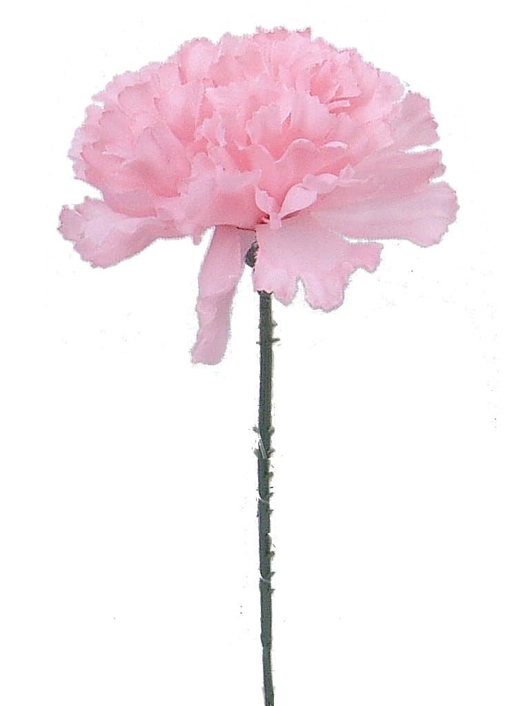 100 Carnations 5" Pink Artificial Silk Flower Picks - 4" Diameter - Multple Colors Available