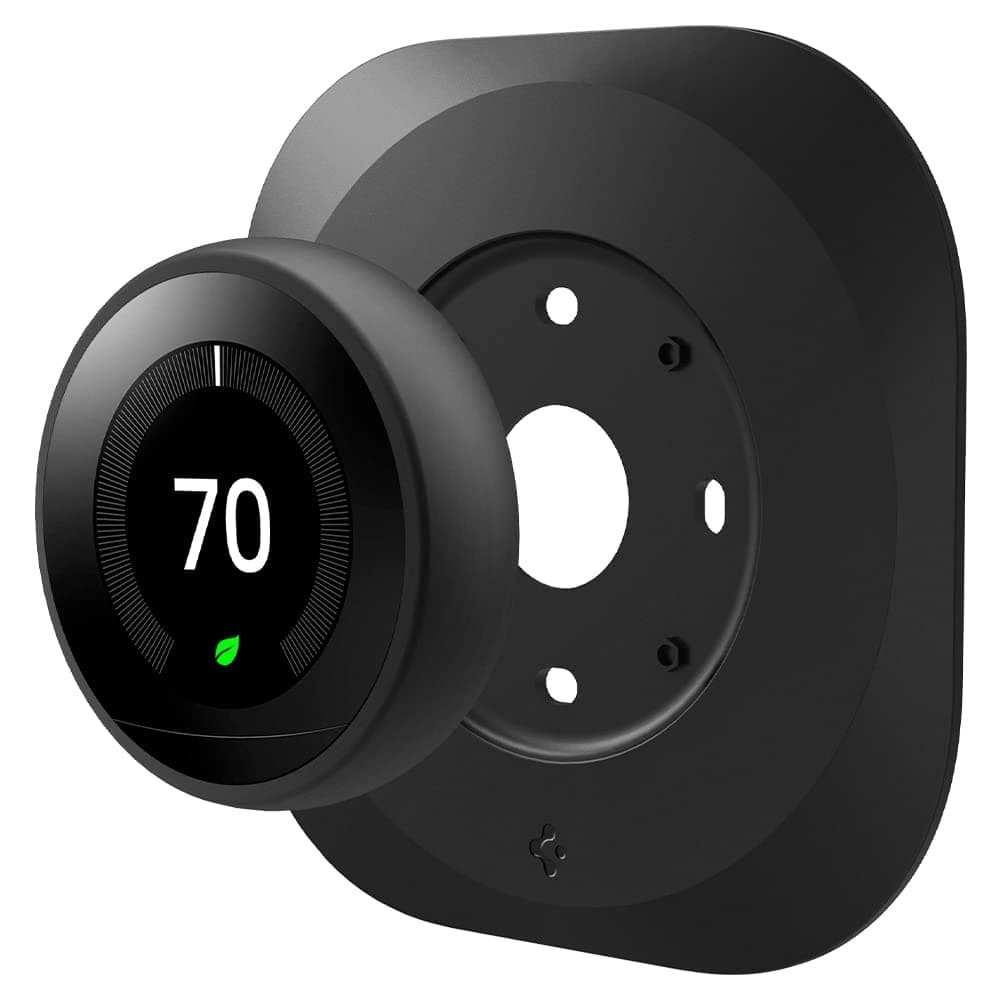 Wall Plate Designed for Google Nest Learning Thermostat 1st/2nd/3rd Generation Wall Plate - Matte Black