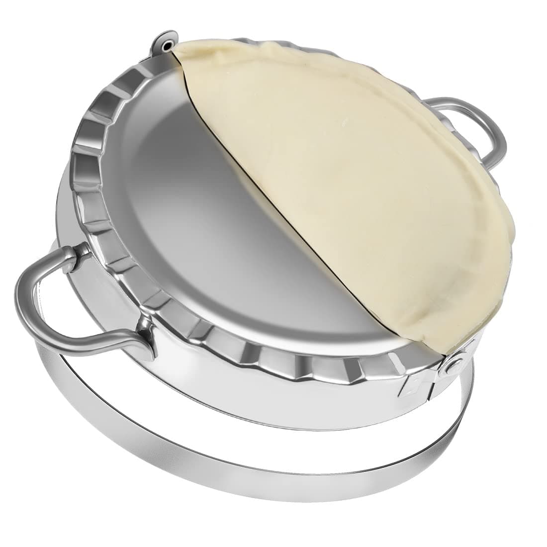 Large Empanada Maker, 6.4 inch Empanada Seal with 7 Inch Dough Cutter Circle, Stainless Steel Empanada Press,Meat Pocket Pie