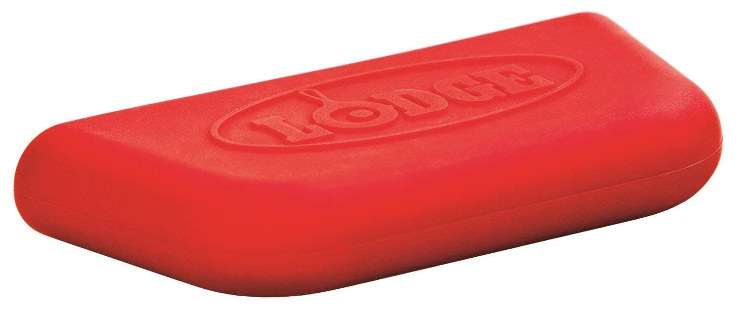 Lodge Bold Silicone Assist Handle Holder - Dishwasher Safe Hot Handle Holder Upgraded Design for Lodge Bold Products Only - Heat Protection Up to 450° - Vibrant Red