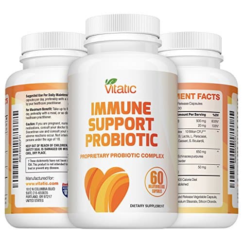New Immune Probiotic Supplement - 10 Billion CFU per Serving 60 GMP Certified Capsules Boosts Your Immunity System for Better Wellness