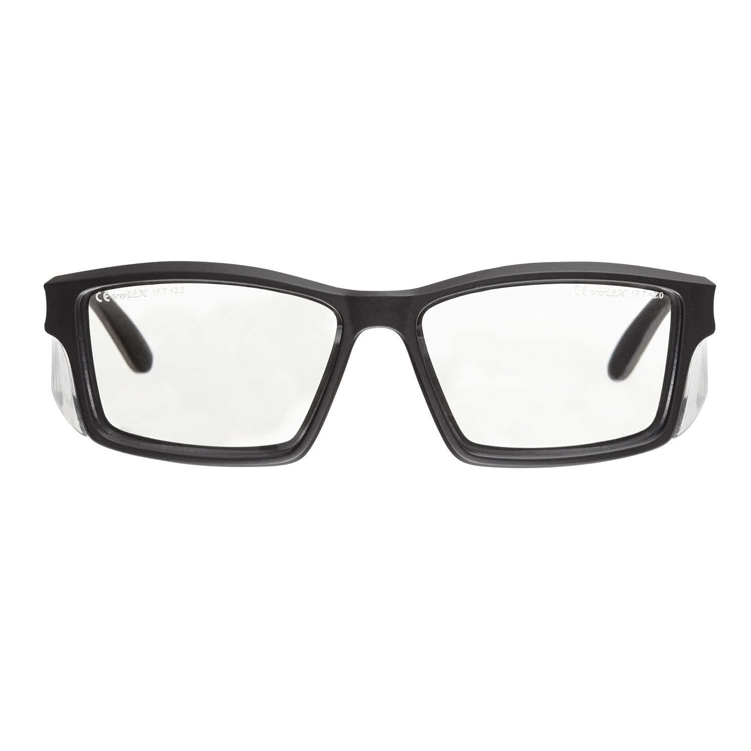 voltX 'Vision' Safety Reader, Fully Glazed Safety Glasses (+1.5 Dioptre, Clear Lens) - Anti-Fog UV400 Lens