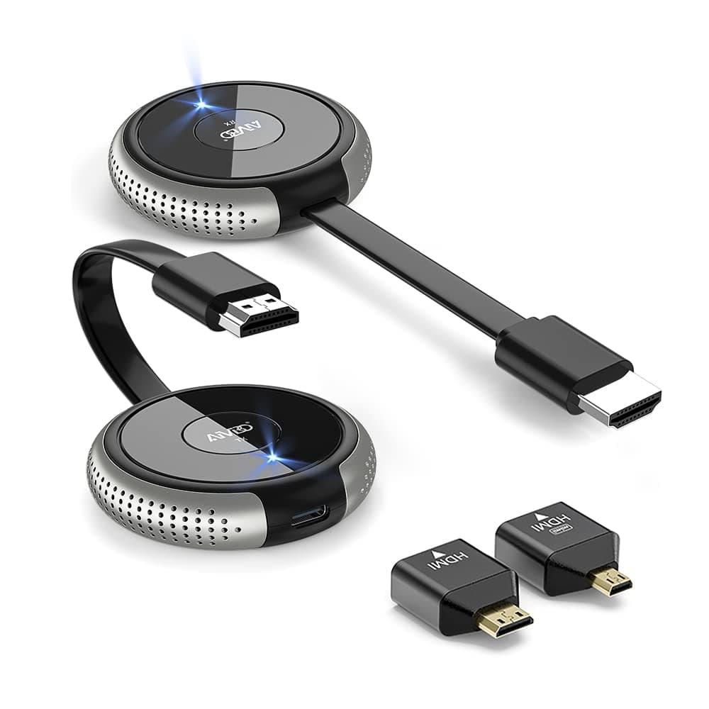 TIMBOOTECH Wireless HDMI Transmitter and Receiver 4K, Streaming Smooth Media Video/Audio 5G HDMI Wireless Extender for Laptop, Camera, Cable Box, DVD, Phone to Monitor, Projector, HDTV 165FT