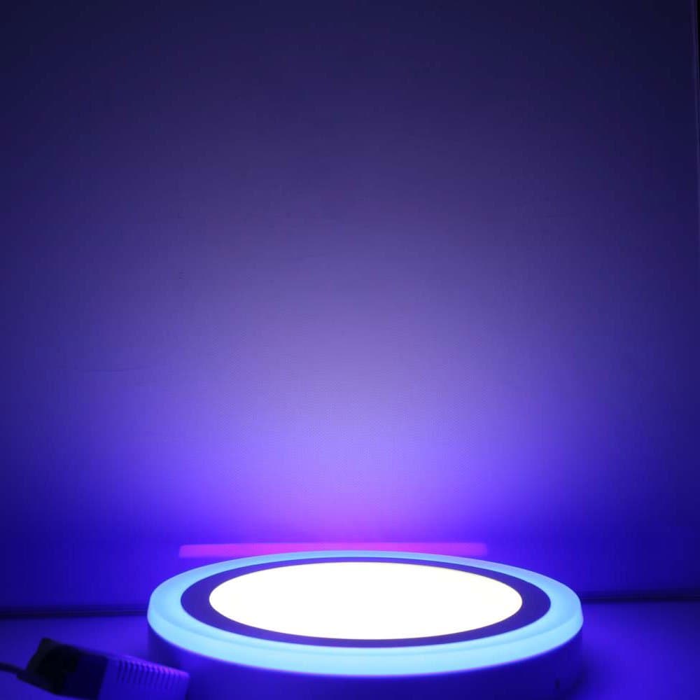 Galaxy 12WPBW-2 12Watts Indoor Ceiling Light, Blue & White, Round