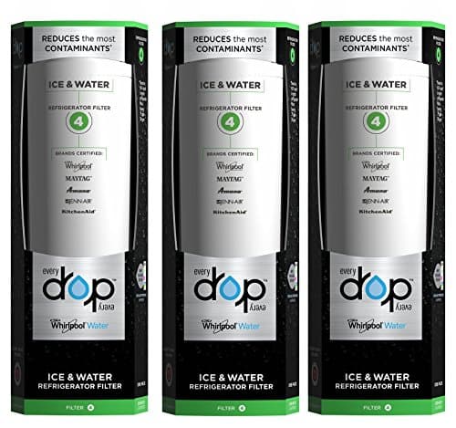 EveryDrop by Whirlpool Refrigerator Water Filter 4 (Pack of 3)