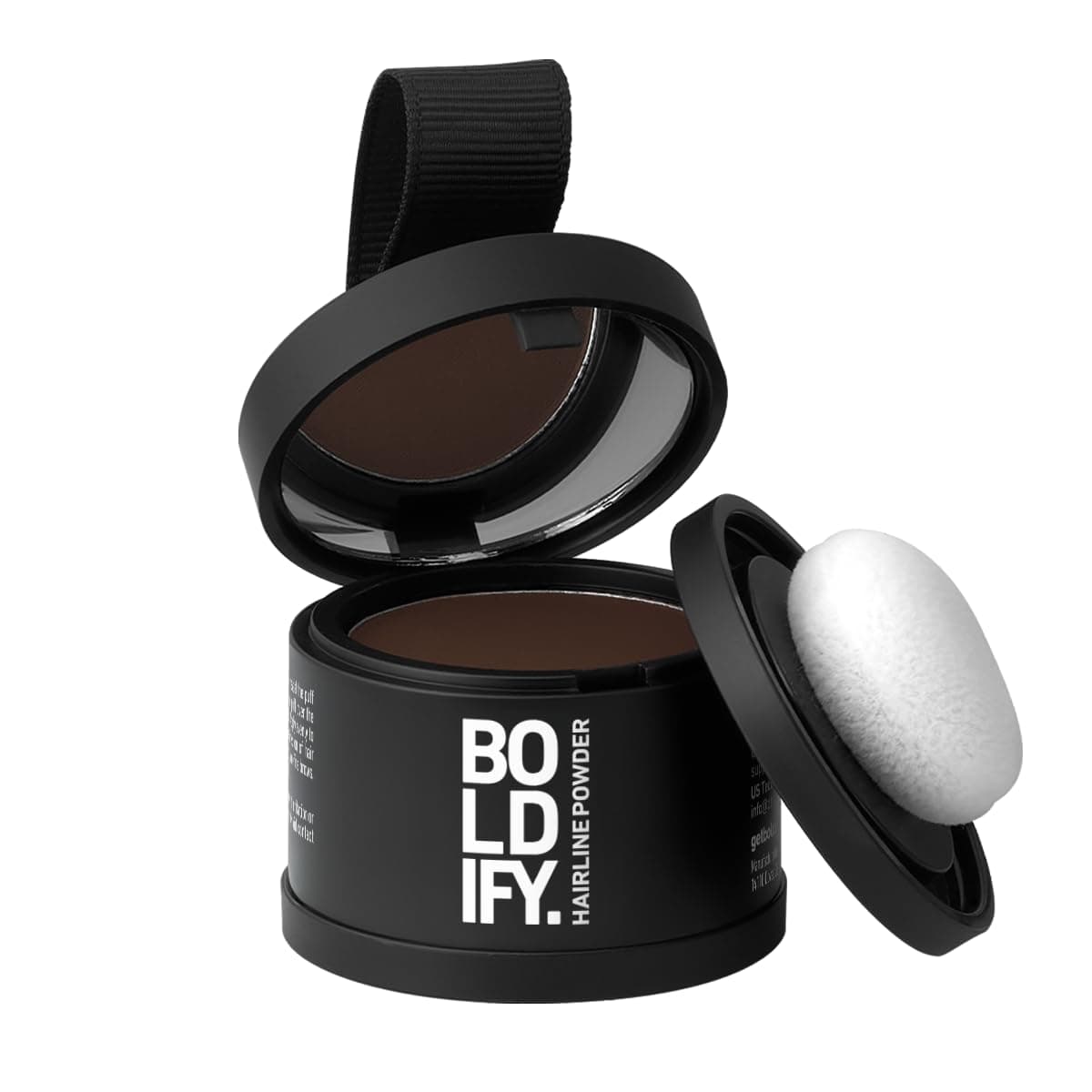 BOLDIFY - Hair Root Powder - Instant Root Touch-Up Powder, Grey Hair Camoufle, Natural Result - Hazelnut - 4 g