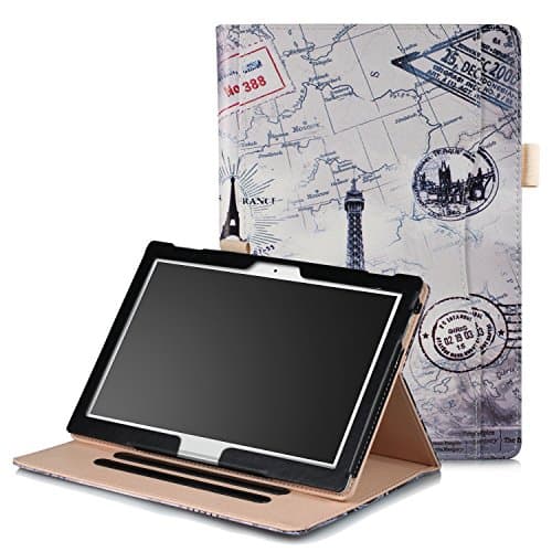 XBE Multifunctional Case for Lenovo Tab4 10 / Tab4 10 Plus / E10 X104 with Multiple Viewing Angles Built-in Hand holder , Eiffel