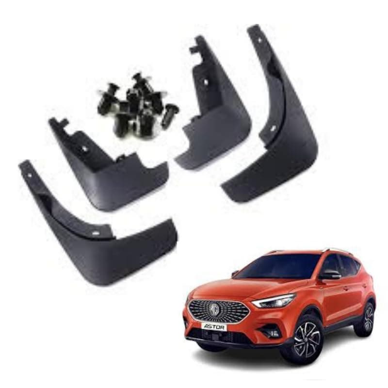 Autokaar OE Type/Box Type Car Mud Flap for MG Astor, Black