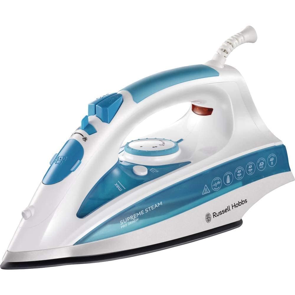 Russell Hobbs Steam Iron, Powerful 2600 W, Pressing Function 210g/min, Water Tank 300ml with Sprayer, Auto Cleaning Function, Anti-Limestone - 20562-56 (Amazon Exclusive)