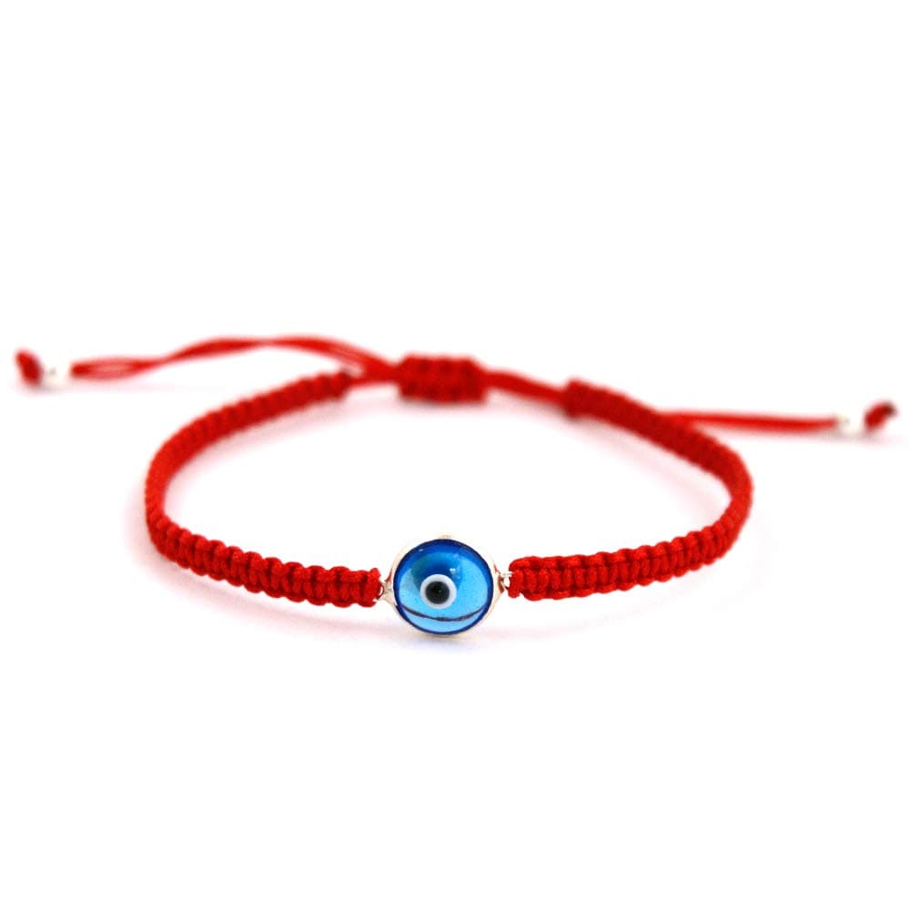 MIZZE Made for LuckTurkish Evil Eye Bracelets Adjustable Evil Eye Jewelry for Men & Women in Black or Red Macrame String Bracelet - Ojo Turco - Lucky Protection Friendship Bracelet Gift for Mom Dad Sister Brother Boyfriend Girlfriend BFF