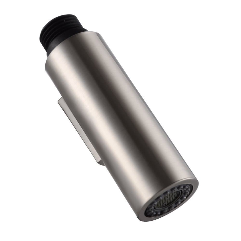 7Trees Pull Down Spray Head for Kitchen Faucet, 2-Function Bathroom Faucet Replacement Head, Water Nozzle, 1.8 GPM G1/2 Pull-Out Spray Nozzle, 0.8inch Connector (Brushed Nickel)