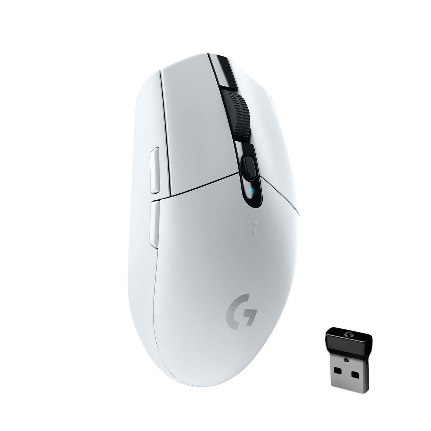 - Logitech G304 Lightspeed Wireless Gaming Mouse, Hero Sensor, 12,000 DPI, Lightweight, 6 Programmable Buttons, 250h Battery Life, On-Board Memory, Compatible with PC/Mac - White