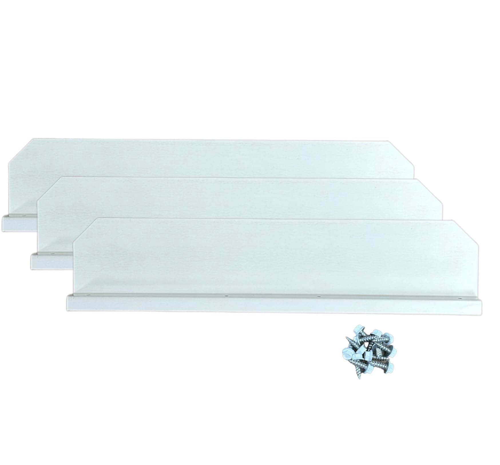 Gutter Valley Splash Guard - Straight (Low Gloss White (3 CT))