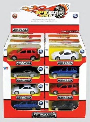 1:43rd Scale Die-cast Speed Wheels Cars (Assorted Models)