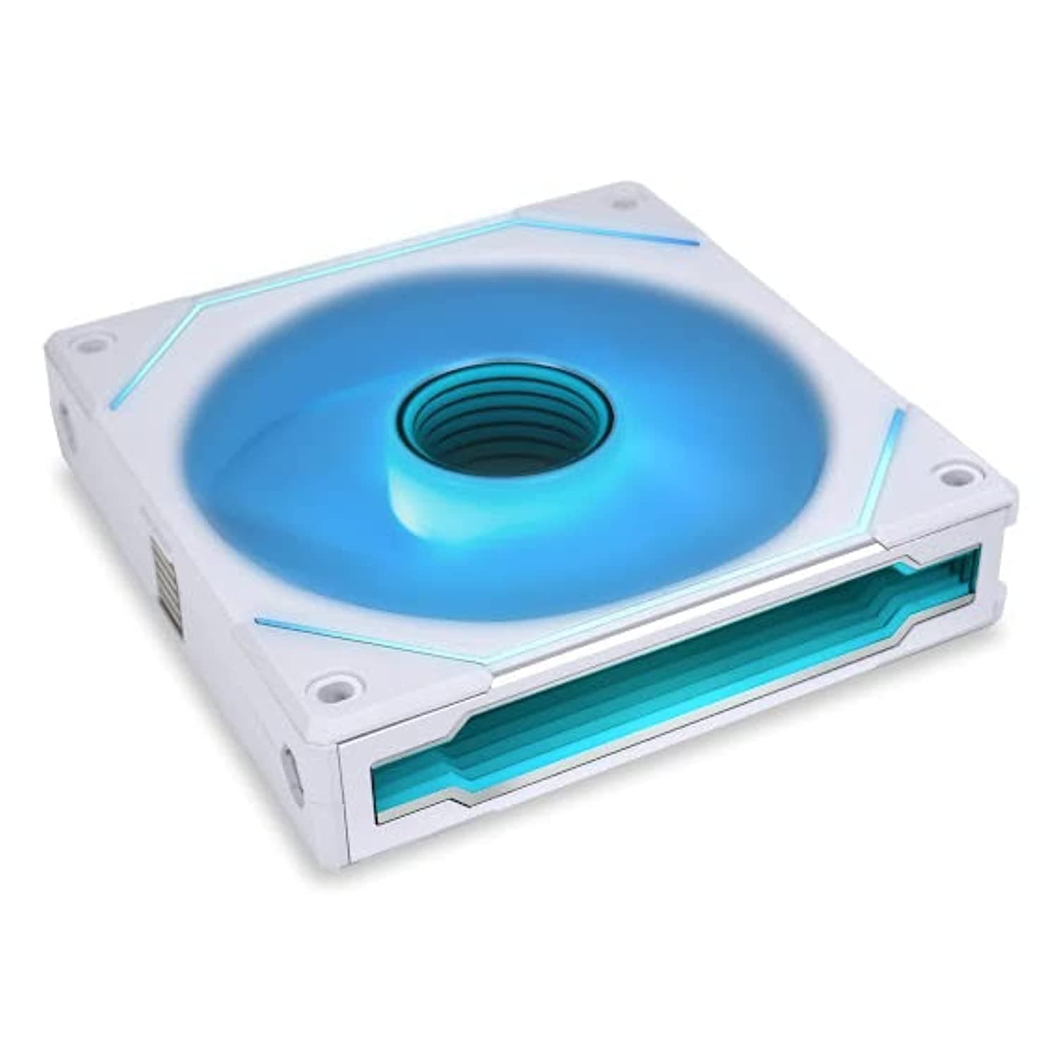 Lian Li UNI Fan SL-Infinity 120-Single Pack-ARGB Fan-Infinity Mirror-Daisy-Chain Design-Customizable Lighting Effects-One Cable Connection-Without Controller-White-(UF-SLIN120-1W)