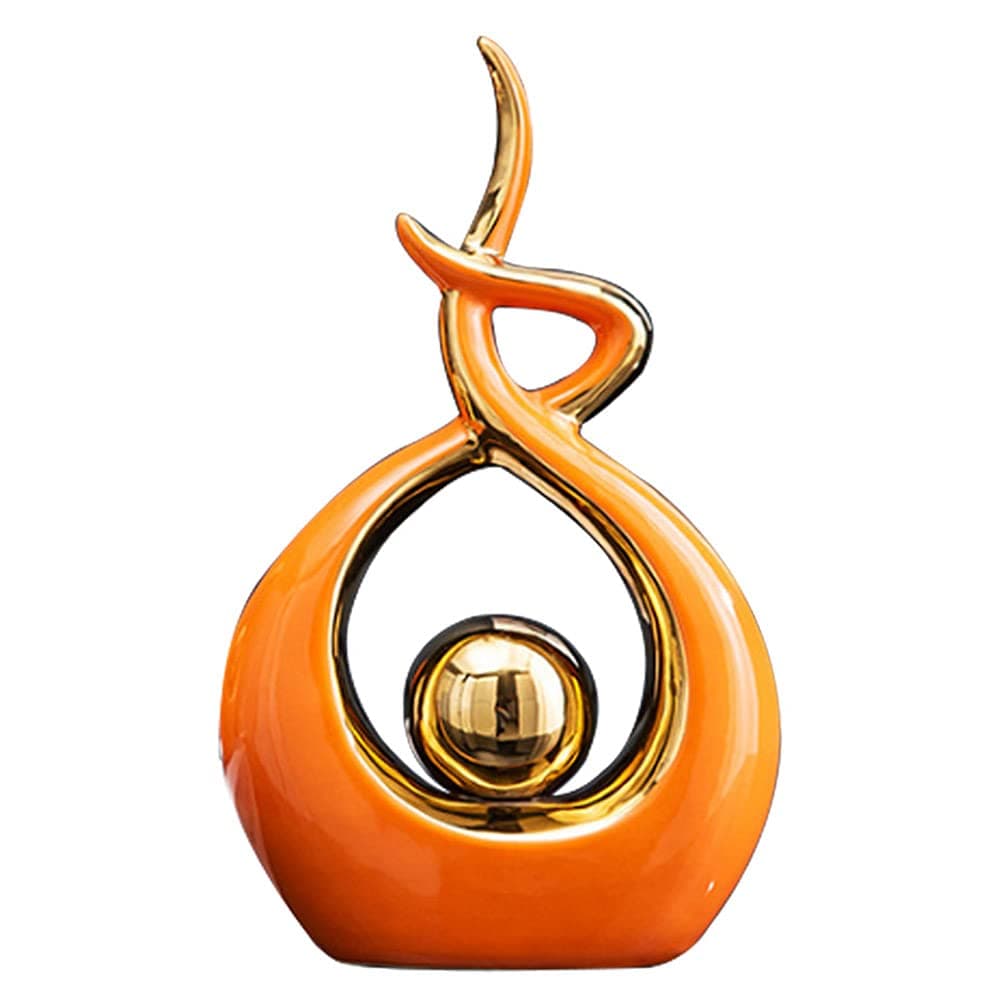 Home Decor Modern Abstract Art Ceramic Statue Table Decorations for Dining Room Living Room Office Centerpiece