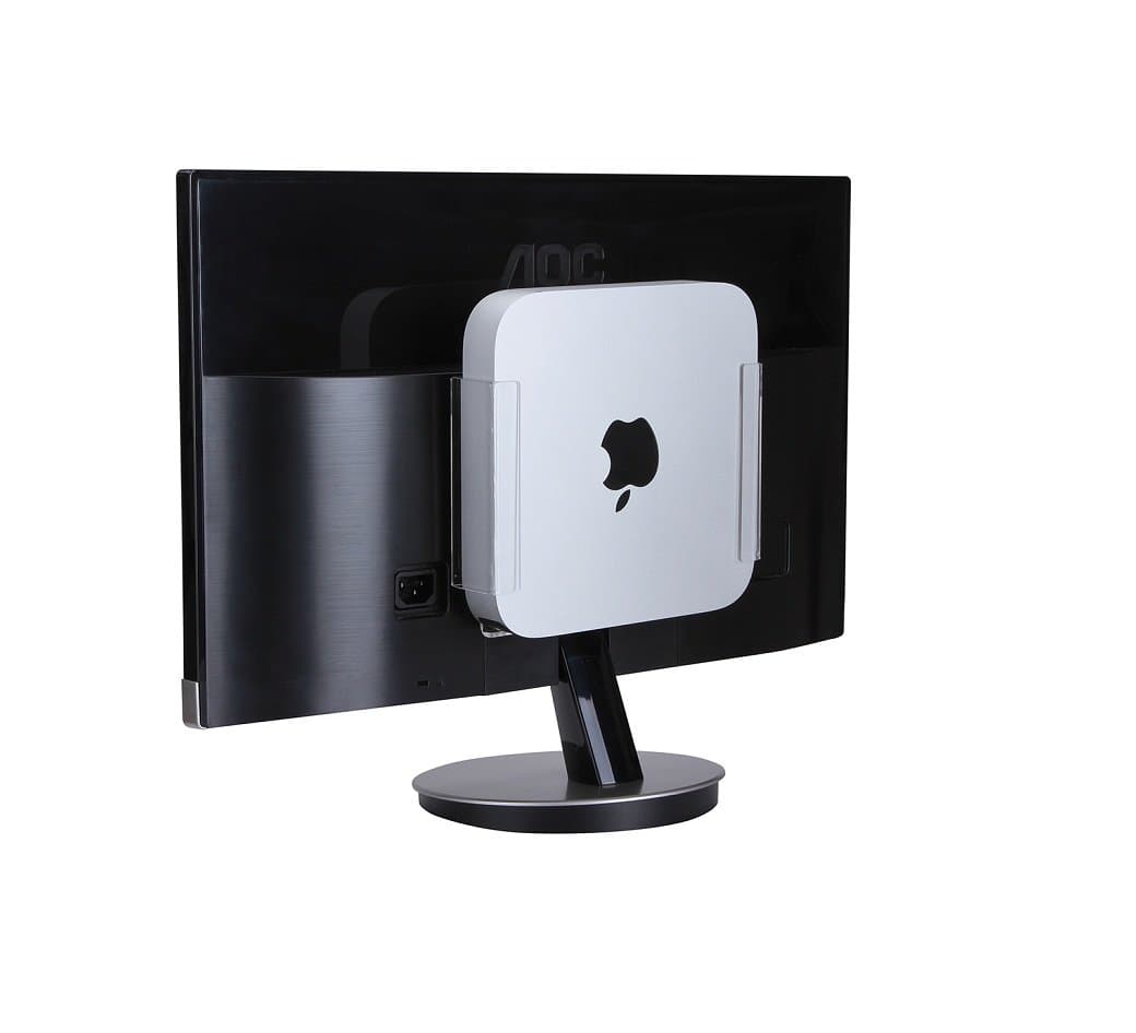 Greenpointselect Acrylic (Clear) Wall Mount / Bracket for Mac mini, VESA, Wall, Under Desk / Made by the Leaders in Component Mounting Solutions / Patented Design