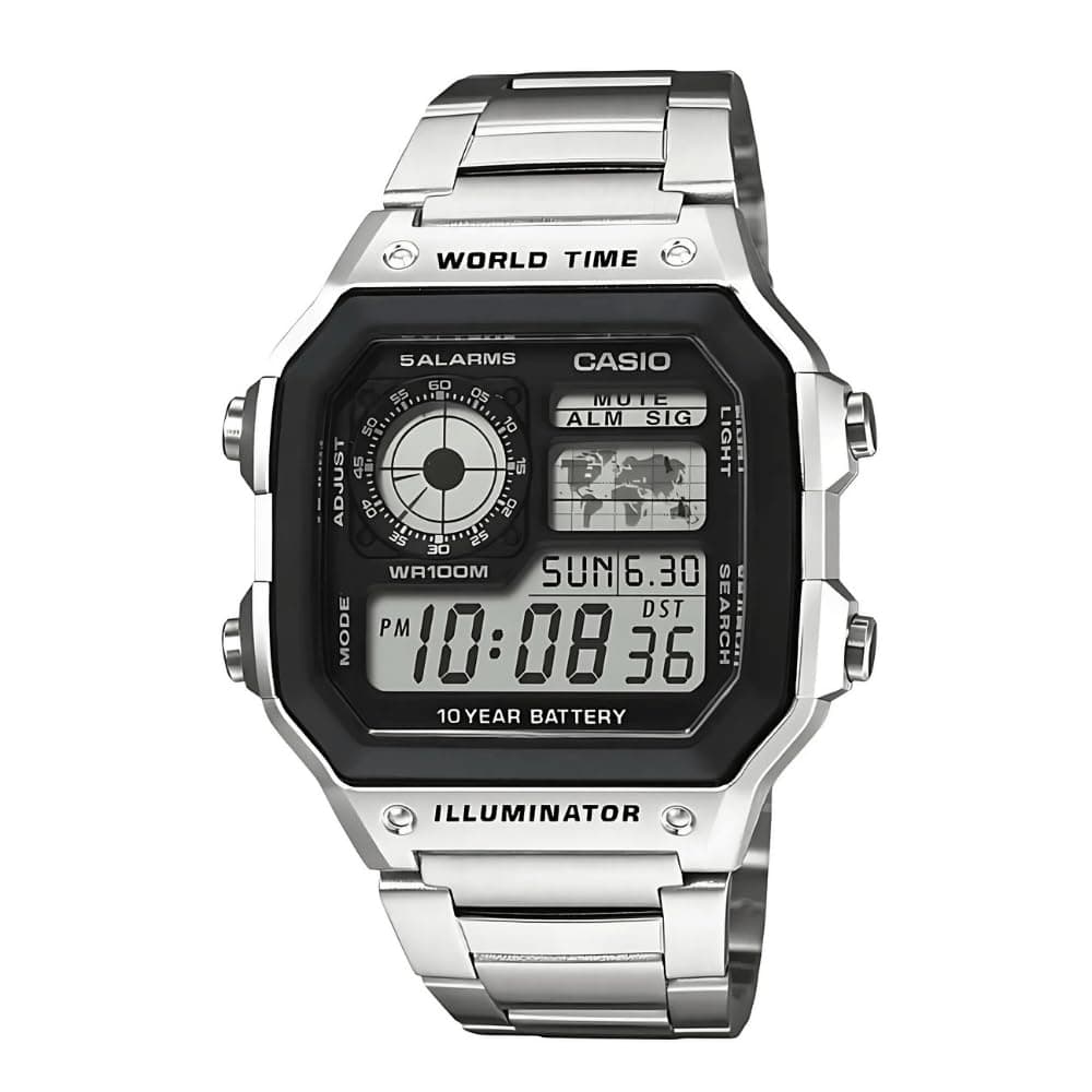 Casio Men's Digital Dial Stainless Steel