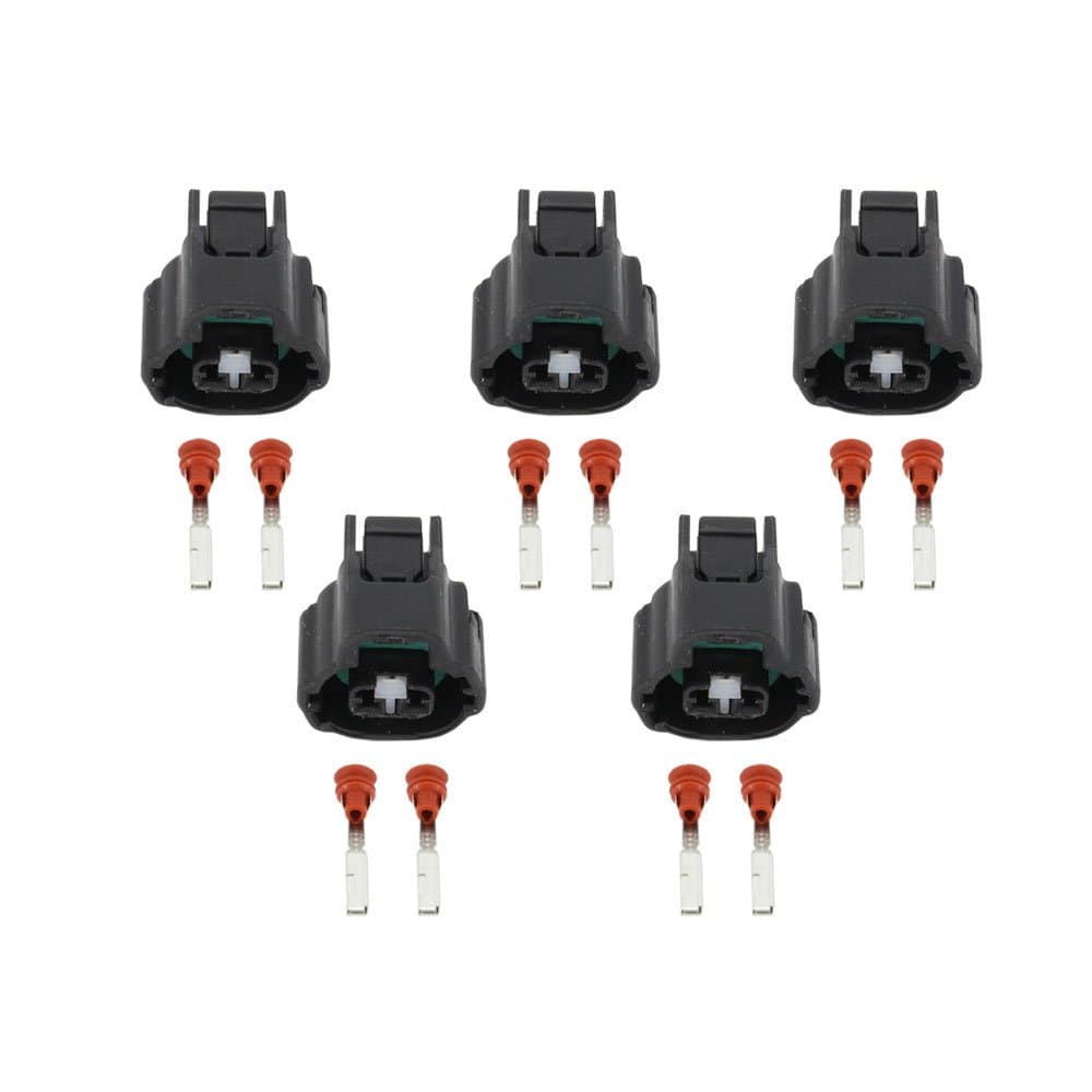 5 Sets 2 Pin Auto Plug Wire Connector for Toyota VVT i Compatible with Accessories Solenoid Connector DJ7025YA-2-21/7283-7526-30