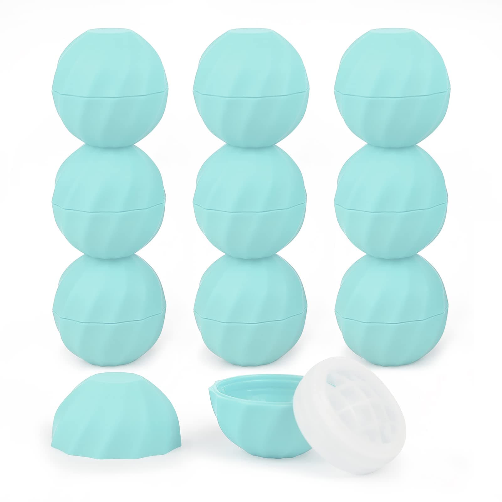 0.24Oz (7ml) Empty Lip Balm Sphere Containers | Screw Cap Lipstick Tubes/Chapstick Tubes/Chapstick Holder for Lip Gloss & BPA FREE (Pack of 10, Blue)